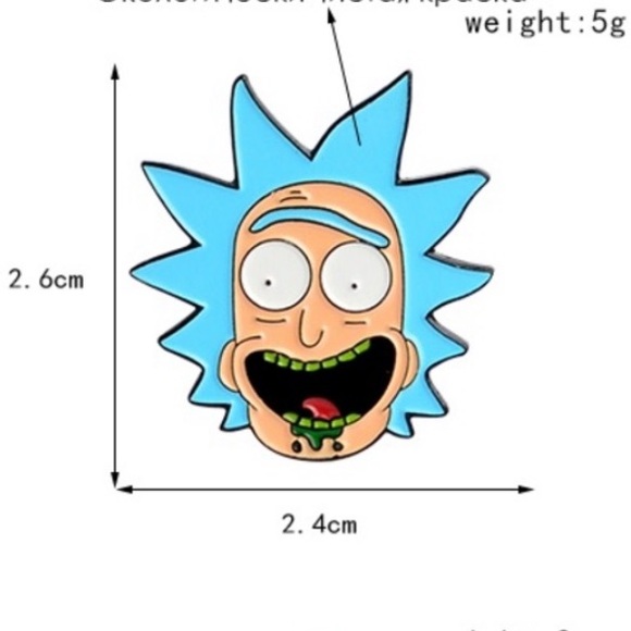 Set of 3 Rick and Morty Lapel Pins Pickle Rick - Picture 11 of 15